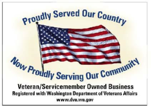 VETERAN OWNED BUSINESS DECAL